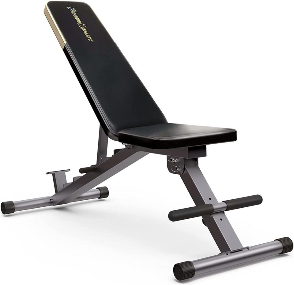 SuperMax adjustable weight bench, how to workout at home
