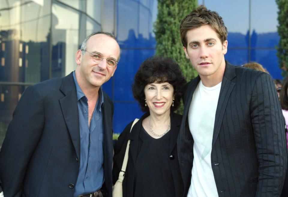 Executive producer Lucas Foster, executive producer Carol Baum and actor Jake Gyllenhaal at the premiere of the 2002 film “The Good Girl.” Getty Images