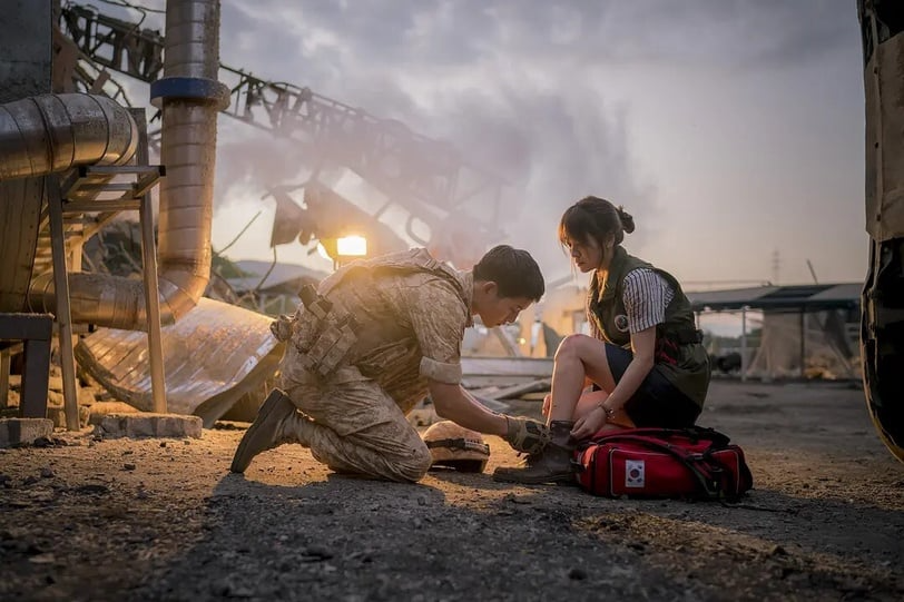 圖片來源：Netflix《太陽的後裔》劇照