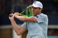 Tennis - ATP 500 - Fever-Tree Championships - The Queen's Club, London, Britain - June 20, 2018 Sam Querrey of the U.S. in action during his second round match against Stan Wawrinka of Switzerland Action Images via Reuters/Tony O'Brien
