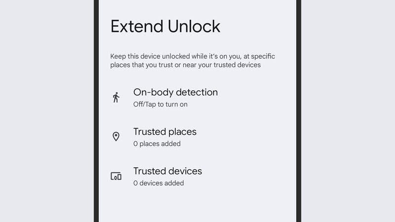 Your phone doesn’t have to be locked all the time. - Screenshot: Android