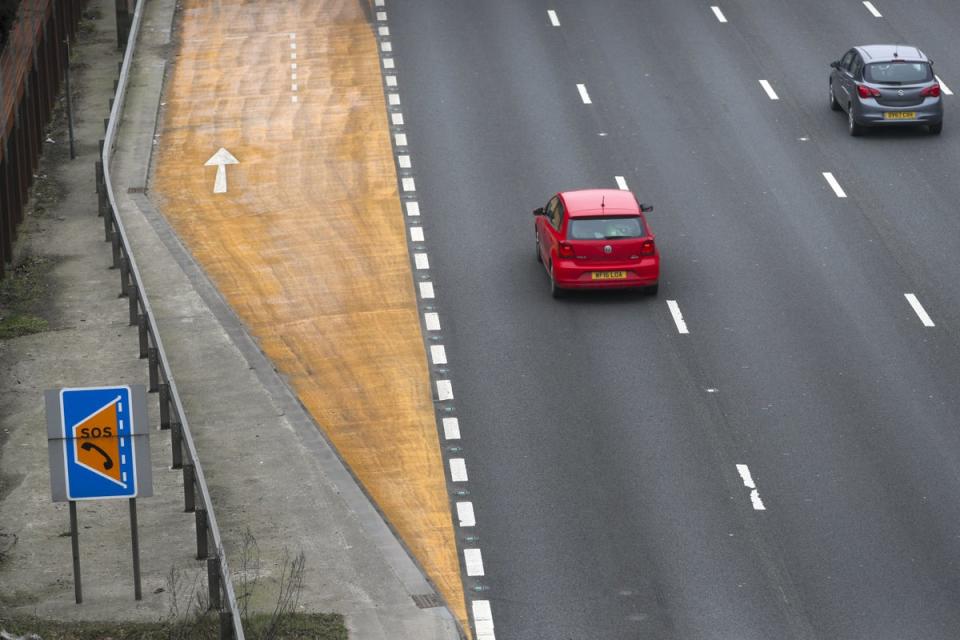 There was little traffic on the UK’s roads on Monday. (Steve Parsons/PA) (PA Wire)