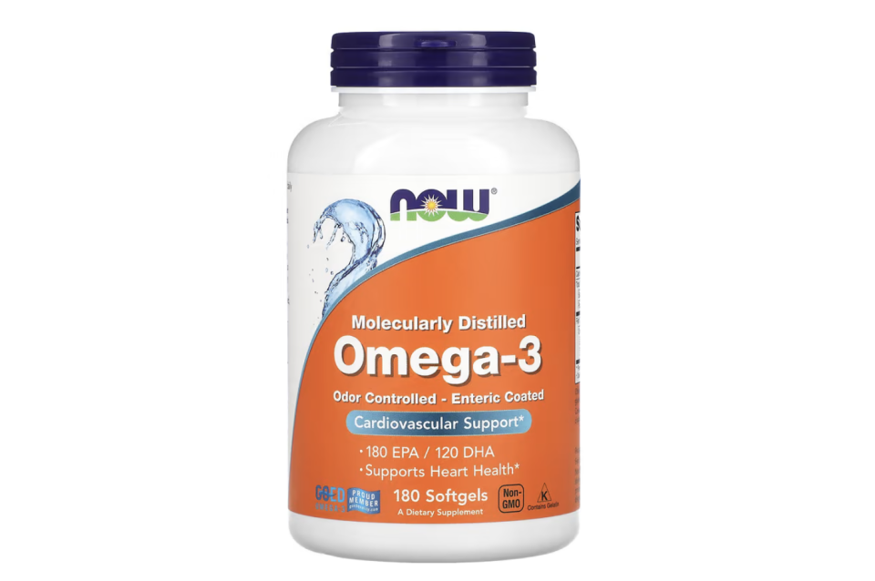 NOW Foods, Omega-3, 180 EPA / 120 DHA, 180 Softgels. (PHOTO: iHerb)