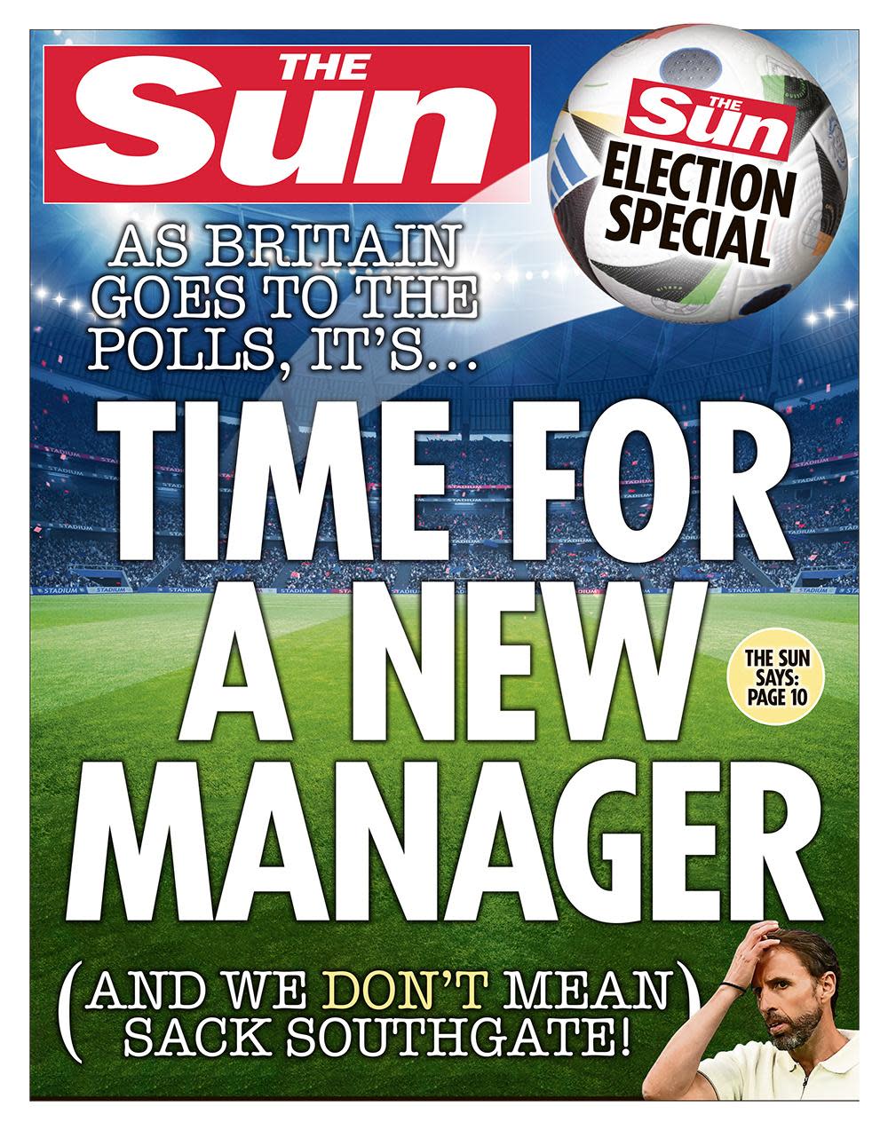 <span>The Sun front page, announcing support for Labour.</span><span>Photograph: The Sun</span>
