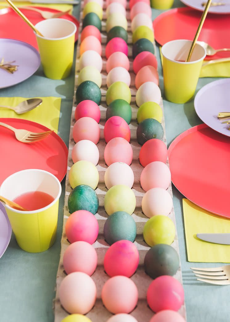 easter egg table runner easter decorations