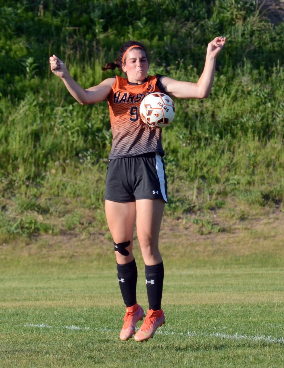 Harbor Springs senior defender Josie Baker won't be an easy replacement for the Rams ahead.