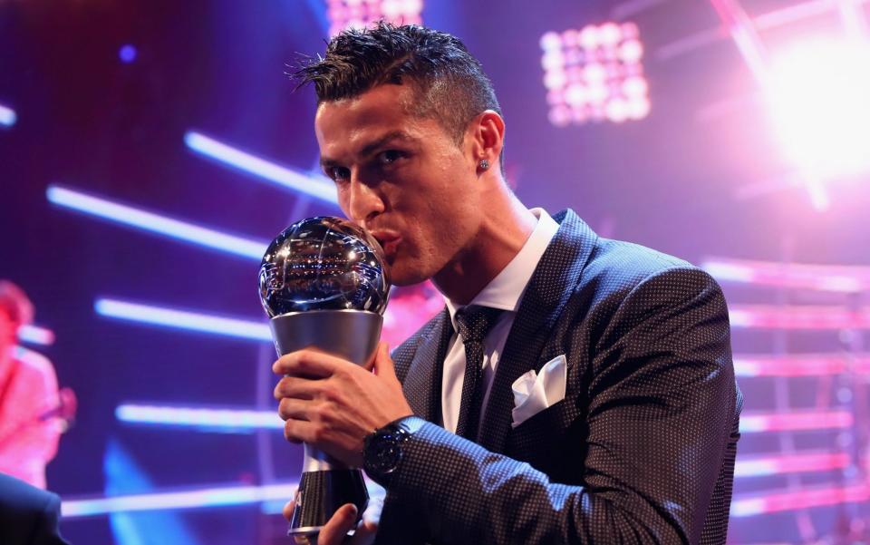 Cristiano Ronaldo won best male player at the Fifa awards - FIFA
