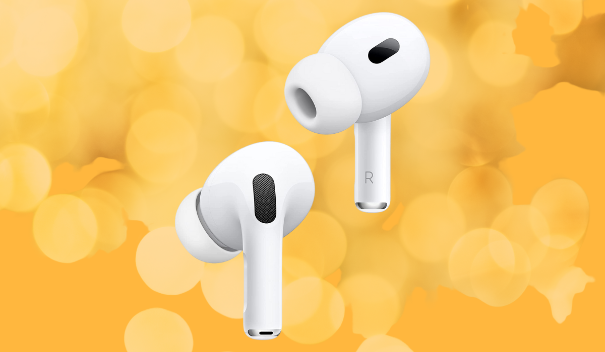 white AirPods earbuds