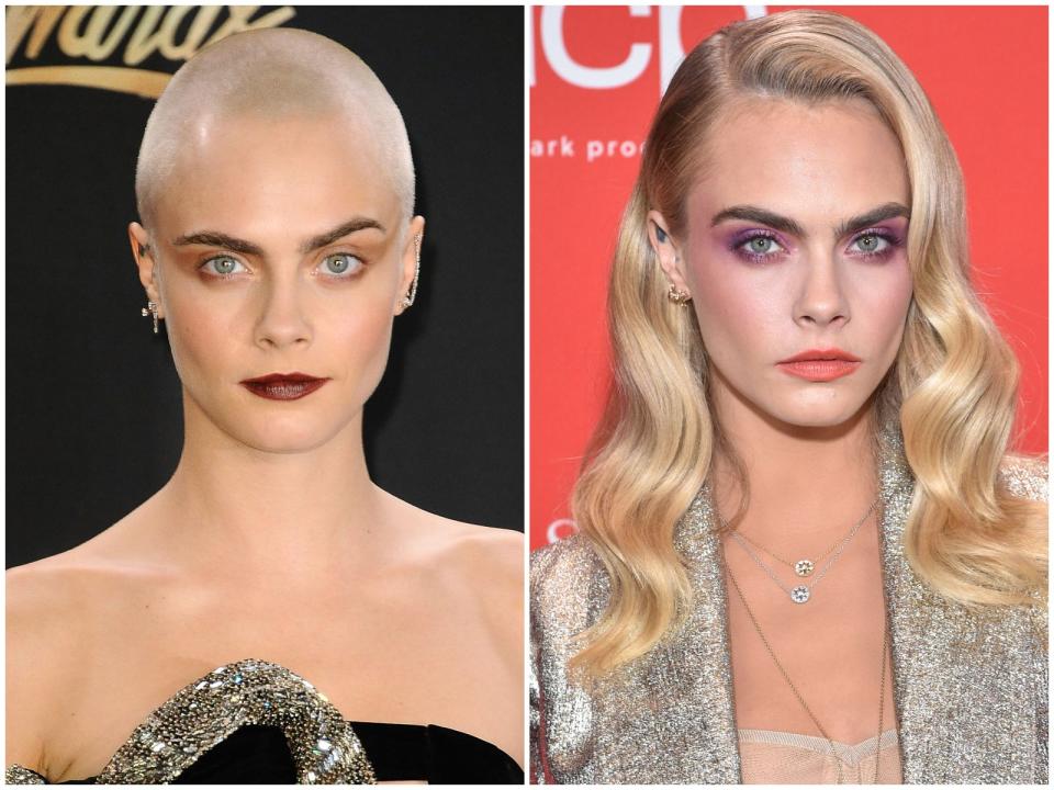 Cara Delevingne shaved head