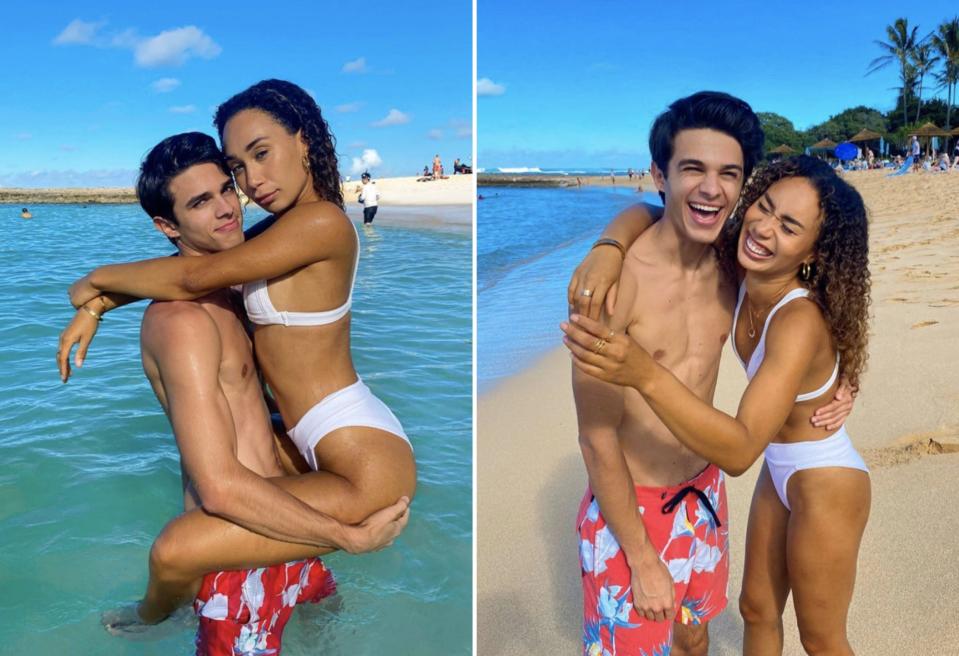 Eva Gutowski and Brent Rivera have posted flirty collaborations, but Gutowski says it's "complicated."