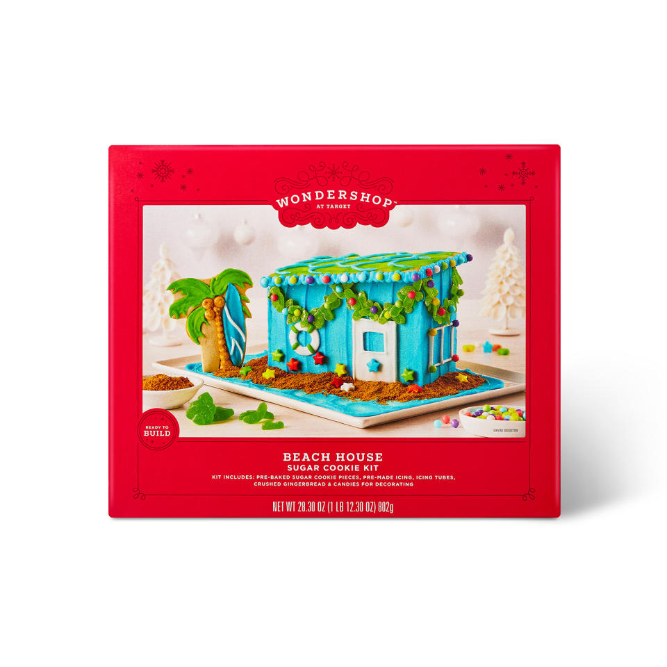 <p>It is 2021 and it is time to upgrade your cookie building projects. With Wondershop, cookie kits are elevated to a <a href="https://protect-us.mimecast.com/s/LpiWCn5l56iGoB8vZTJ7J3W?domain=target.com" rel="nofollow noopener" target="_blank" data-ylk="slk:Beach House Sugar Cookie Kit;elm:context_link;itc:0;sec:content-canvas" class="link ">Beach House Sugar Cookie Kit</a>, <a href="https://protect-us.mimecast.com/s/hoT_Co2m2XsXzWOEVuVSZjx?domain=target.com" rel="nofollow noopener" target="_blank" data-ylk="slk:Glitter Chateau Sugar Cookie Kit;elm:context_link;itc:0;sec:content-canvas" class="link ">Glitter Chateau Sugar Cookie Kit</a> and <a href="https://protect-us.mimecast.com/s/d2gwCpYnYLHz86Ym0fGKJ0r?domain=target.com" rel="nofollow noopener" target="_blank" data-ylk="slk:Log Cabin Gingerbread Cookie Kit;elm:context_link;itc:0;sec:content-canvas" class="link ">Log Cabin Gingerbread Cookie Kit</a>. For gluten-sensitive celebrators, the <a href="https://protect-us.mimecast.com/s/1VAtCqxoxLsO5wqZycNEwKO?domain=target.com" rel="nofollow noopener" target="_blank" data-ylk="slk:Snow Pals Meringue Cookie Kit;elm:context_link;itc:0;sec:content-canvas" class="link ">Snow Pals Meringue Cookie Kit</a> is an alternative, but equally fun, activity.</p>