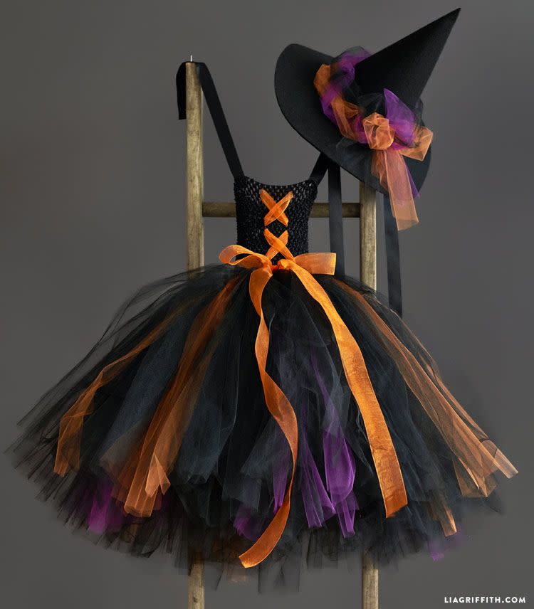 Kid's Witch Dress and Hat