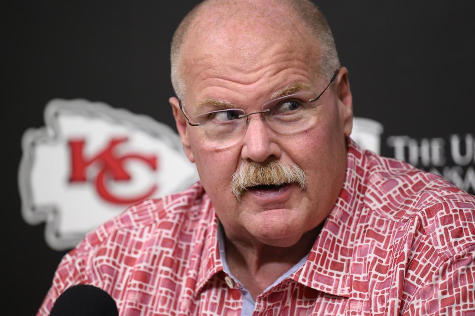 Former BYU player Andy Reid is preparing for his 11th season as head coach of the Chiefs. | Reed Hoffmann, Associated Press