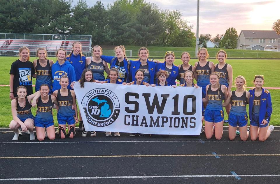 Centreville won the SW10 Conference title in track action on Wednesday.
