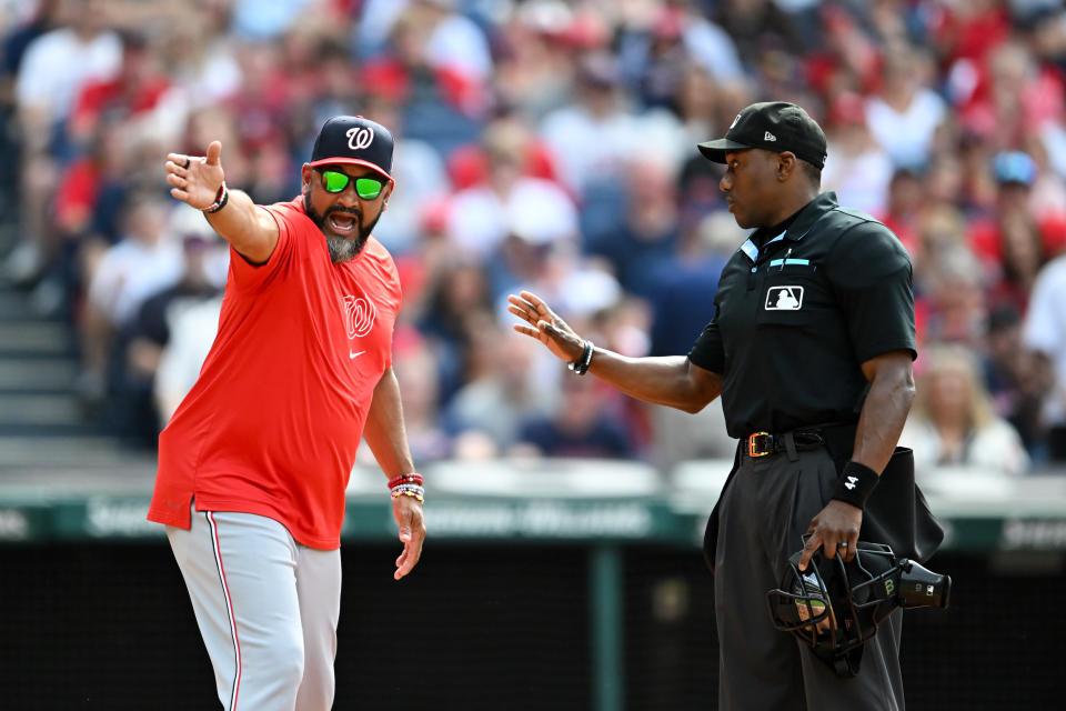 Dave Martinez。（Photo by Nick Cammett/Diamond Images via Getty Images）