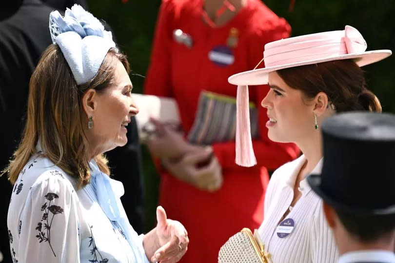 Carole Middleton and Princess Eugenie