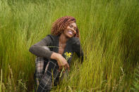 Culix Wibonele poses for a portrait on Monday, April 29, 2024, in Lawrenceville, Ga. Wibonele is a certified nursing assistant working in long-term care. (AP Photo/Brynn Anderson)