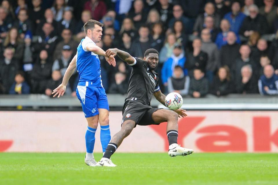 Ricardo Santos is managing a calf issue which kept him out of the game against Shrewsbury <i>(Image: Camerasport)</i>