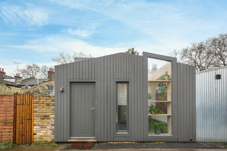 This London home-for-sale is a converted garage. (Image: Savills) 