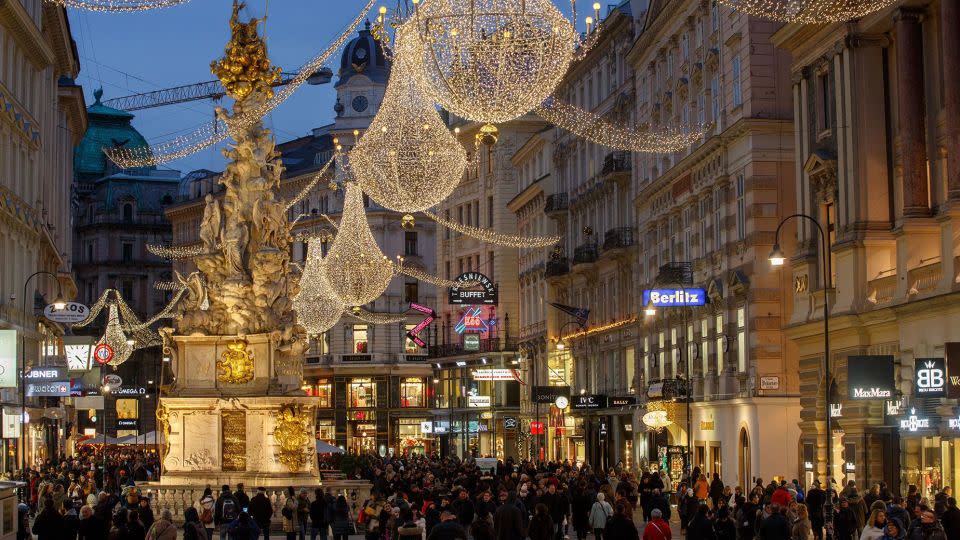 The Austrian capital is packed full of festive charm at Christmas time. - Lisi Niesner/EPA-EFE/Shutterstock