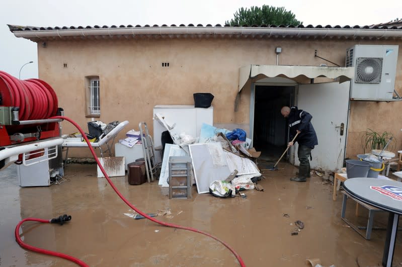 Southern part of France hit by heavy rain fall