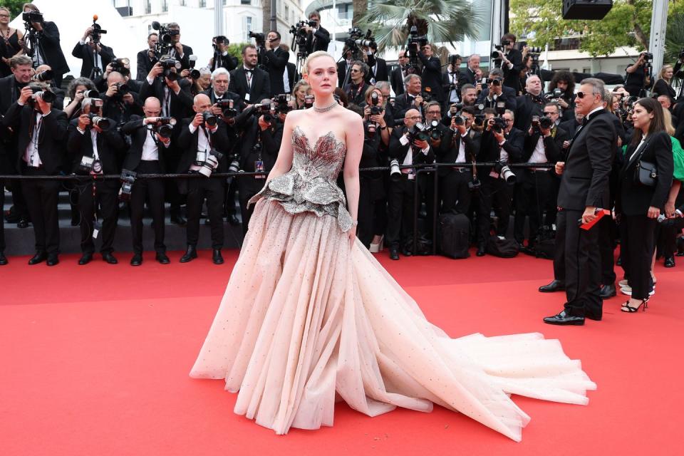 elle fanning at the cannes film festival