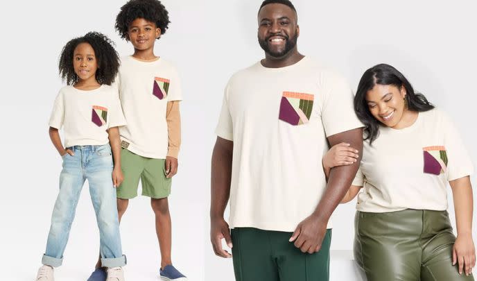 An easy-to-wear pocket tee for the whole family