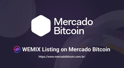 WEMIX lists on Mercado Bitcoin (PRNewsfoto/Wemade Co., Ltd)