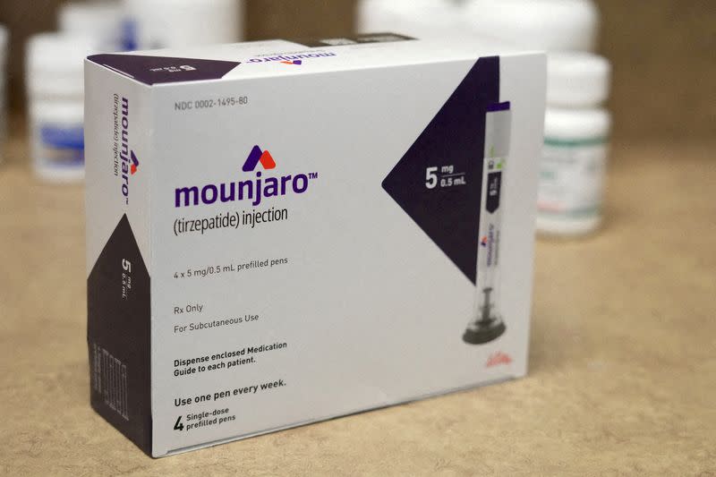 FILE PHOTO: Mounjaro is displayed in a pharmacy in Provo