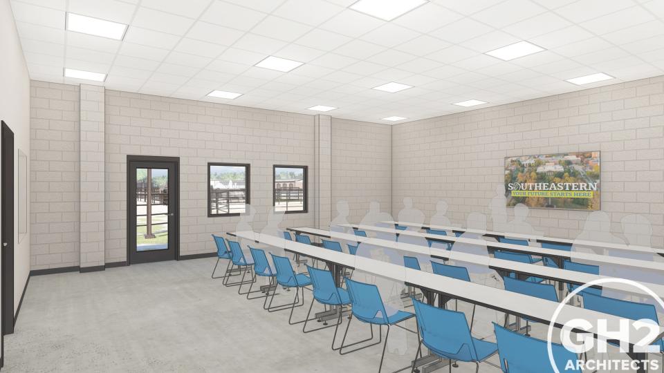 A 3,800 square-foot classroom building one component  of the new Expo Center.