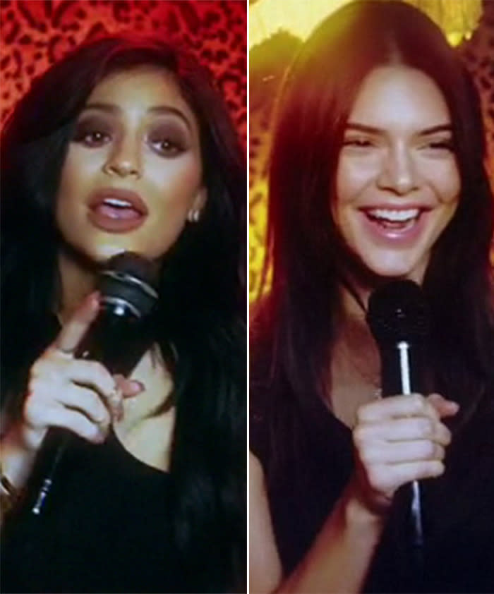 Kylie and Kendall Jenner awkwardly lip synch in new music video!
