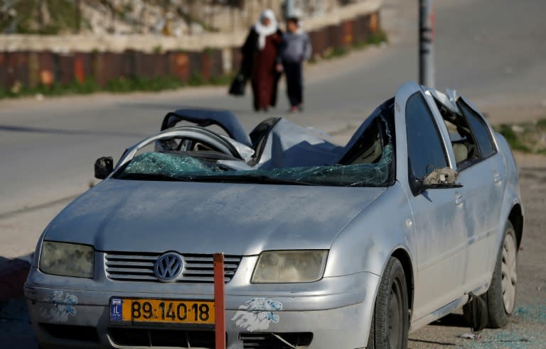 Many cars are crushed on the spot without a long trial as Palestinian police try to crackdown on stolen or unroadworthy vehicles brought into the occupied West Bank from Israel