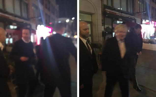 Boris Johnson and David Cameron were seen dining together in Harlem - Joanna Geary