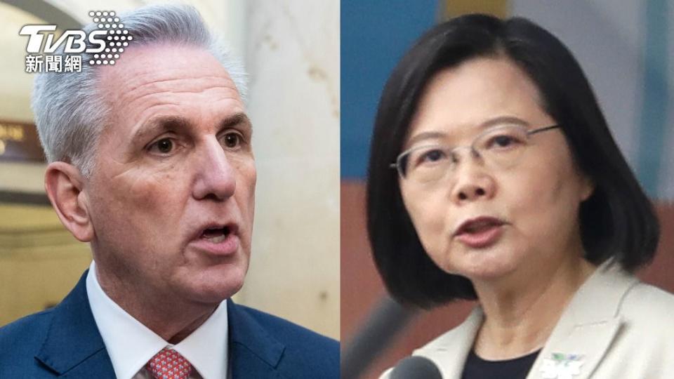 美國眾院議長麥卡錫（Kevin McCarthy）證實計畫將在美國會見總統蔡英文。（圖／達志影像美聯社）