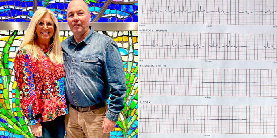 near death experience EKG flatline (Courtesy Connie Fuller)