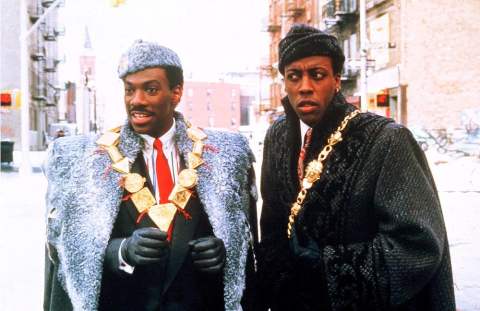 Eddie Murphy and Arsenio Hall in 1988's Coming To America | Paramount/Kobal/REX/Shutterstock