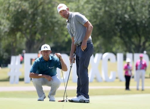 Overnight co-leaders Chez Reavie and Lucas Glover struggled in the alternate-shot format with a three-over 75 that included a double-bogey at the par-four fourth at the Zurich Classic of New Orleans