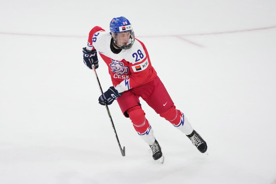 Czechia's Eduard Sale is a bit of a gamble, but the payoff could be huge for the Canucks. (THE CANADIAN PRESS/Darren Calabrese)