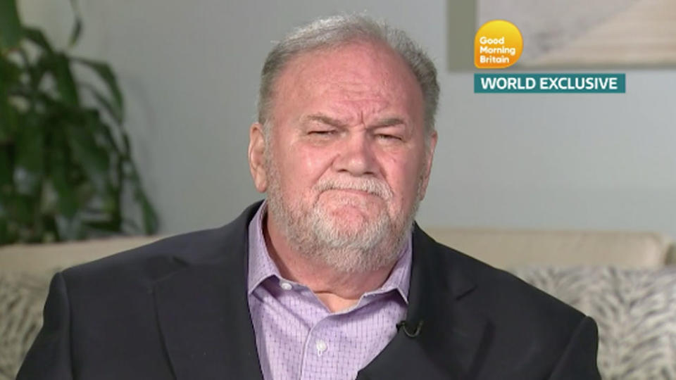 Thomas Markle appeared on Good Morning Britain in June (ITV)