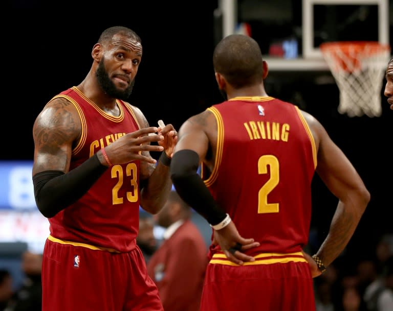 LeBron James and Kyrie Irving of the Cleveland Cavaliers have been named Eastern Conference all-star starters