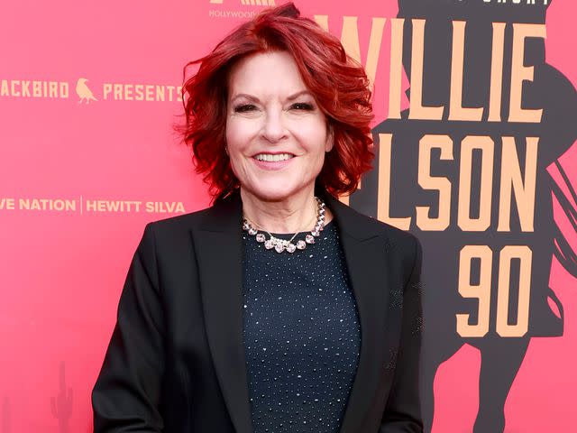 <p>Emma McIntyre/Getty </p> Rosanne Cash attends the "Long Story Short: Willie Nelson 90" Concert Celebrating Willie's 90th Birthday on April 29, 2023 in Los Angeles, California.