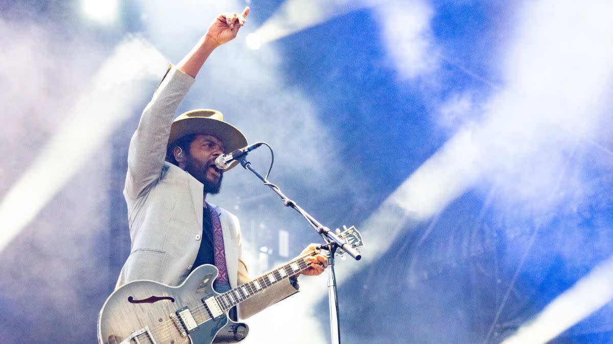 Singer, songwriter and guitarist Gary Clark Jr performs live during Sea.Hear.Now Festival at North Beach on September 17, 2022 in Asbury Park, New Jersey. 