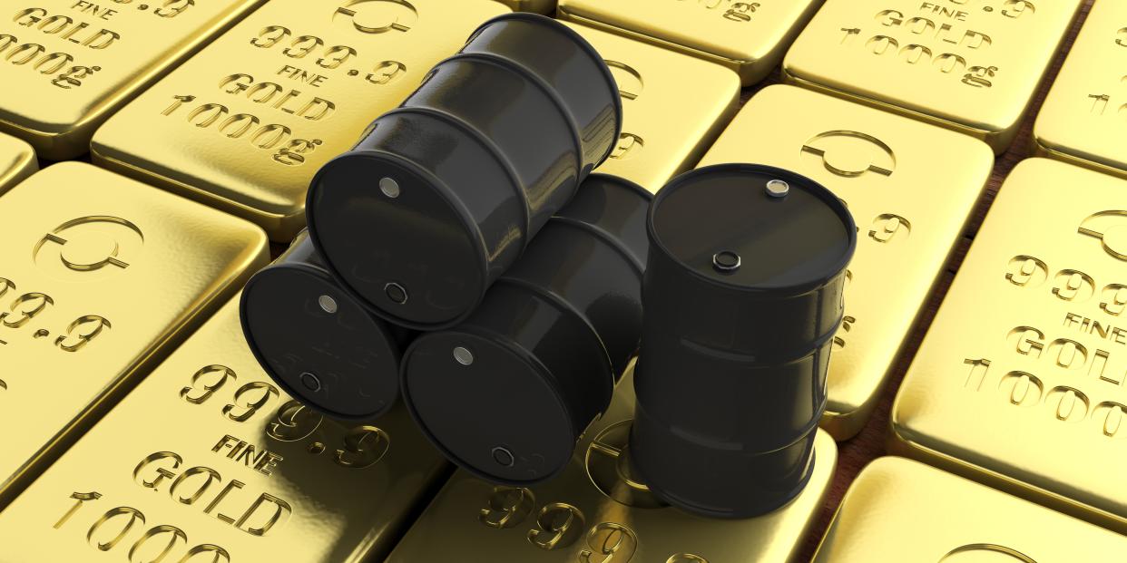 Oil prices traded lower on Wednesday as gold edged higher with investors keeping across economic data from China and the strength of the USD. Photo: Getty.