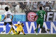 <p>Salah is on the spot for Egypt </p>