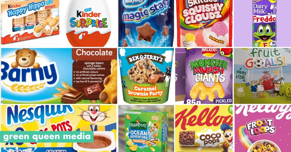 Bite Back指責世界食品巨頭以「不道德」的產品包裝吸引兒童沉迷垃圾食品。（圖／翻攝自網路）