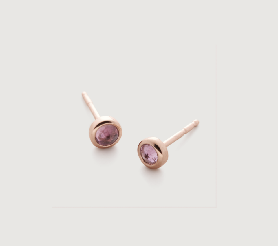 Monica Vinader Mini Gem Stud Earrings. (PHOTO: Monica Vinader)