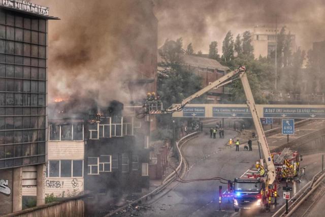 The A167(M) remains closed today (June 30) as emergency service work continues to ensure the area is safe Credit; NORTH NEWS <i>(Image: North News)</i>