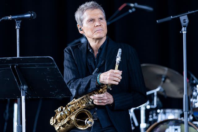 <p>Scott Legato/Getty </p> David Sanborn performs at the Jazz Spectacular in June 2022 in Sterling Heights, Michigan