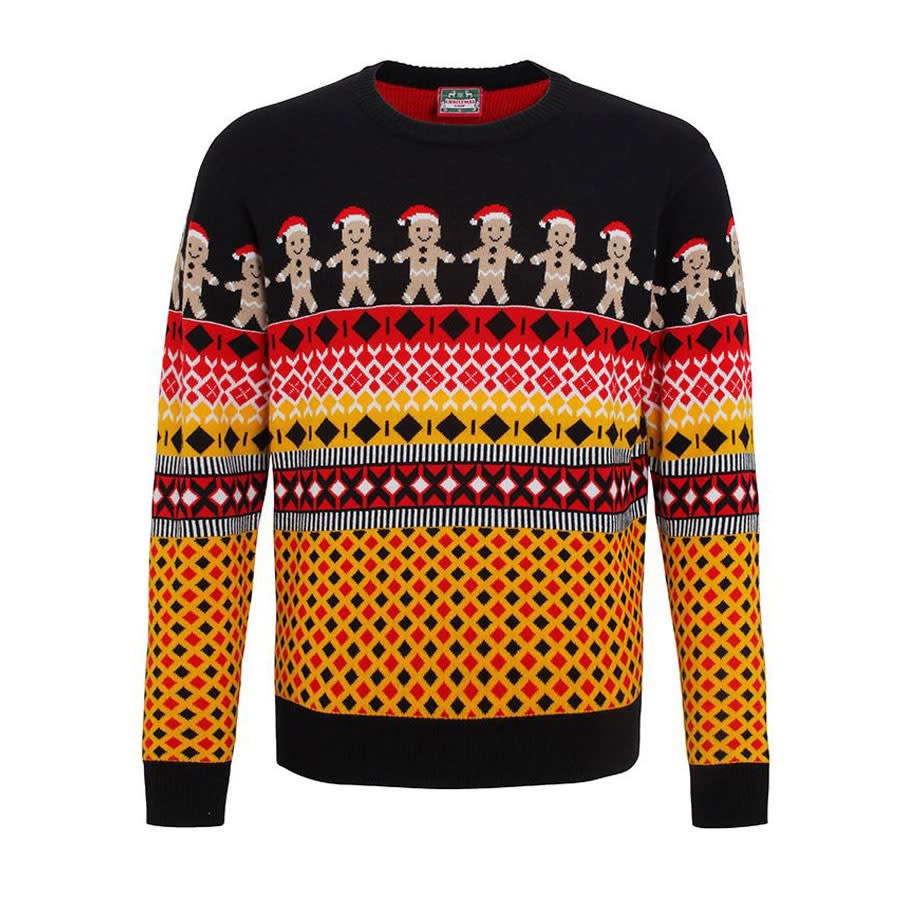 <p>£19.99, <a rel="nofollow noopener" href="http://www.cheesychristmasjumpers.com/product/gingerbread-man-christmas-jumper" target="_blank" data-ylk="slk:Cheesy Christmas jumpers;elm:context_link;itc:0;sec:content-canvas" class="link ">Cheesy Christmas jumpers</a></p>