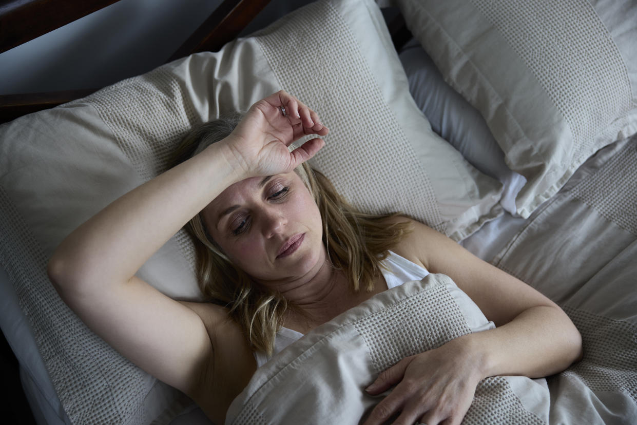 Hormone changes in your 40s and 50s can impact sleep quality. (Getty Images)